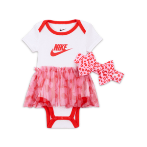 Todelt Nike Your Move-tutubodysuit og -pandebånd (0-9M) til babyer - hvid hvid 6-12M