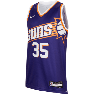 Phoenix Suns 2023/24 Icon Edition Nike Dri-FIT NBA Swingman-trøje til større børn (drenge) - lilla lilla XL