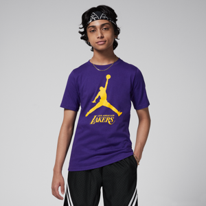 Los Angeles Lakers Essential Jordan NBA-T-shirt til større børn (drenge) - lilla lilla XL