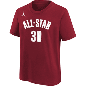 Stephen Curry Golden State Warriors All-Star Essential Nike NBA-T-shirt til større børn (drenge) - rød rød L