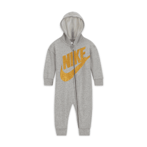 Nike-heldragt med lynlås i fuld længde til babyer (0-9 mdr.) - grå grå 9-12M