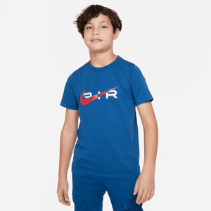Nike Air-T-shirt til større børn (drenge) - blå blå S