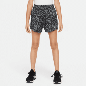 Vævede Nike One-shorts med høj talje til større børn (piger) - grå grå XL