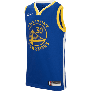 Warriors Icon Edition Nike NBA Swingman-trøje til større børn - blå blå XL