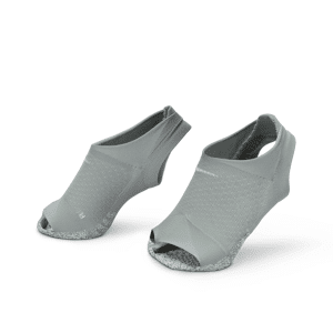 NikeGrip Dri-FIT Studio-footie-strømper uden tå til kvinder - grå grå 36-38