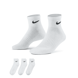 Nike Everyday Cushioned-ankeltræningsstrømper (3 par) - hvid hvid 38-42