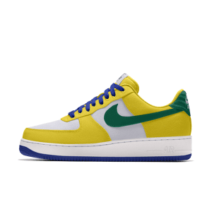 Custom Nike Air Force 1 Low By You-sko til mænd - gul gul 50.5