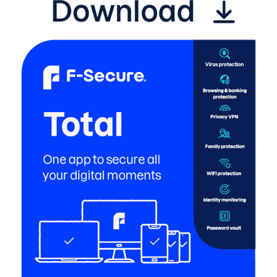 F-Secure Total - 20 enheder / 2 år F-Secure Total - 20 enheder / 2 år