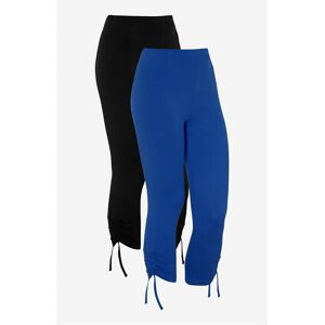 Cellbes of Sweden Capri leggings med træksnørre på benafslutningerne Astrid 2-pack  Female  Blå+Sort