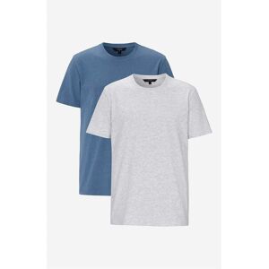 Cellbes of Sweden T-shirt Bastian 2-pack  Male  Lysegrå/Meleret+Blå/Meleret