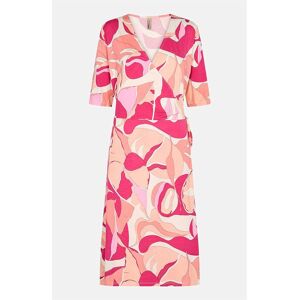 Soyaconcept Slå-om kjole med bindebånd i siden Marica  Female  Rosa/Mønstret