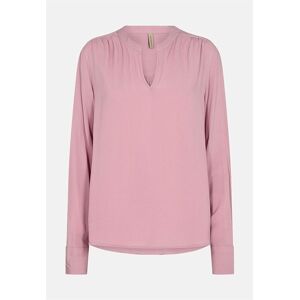 Soyaconcept Ensfarvet viskosebluse Radia  Female  Rosa