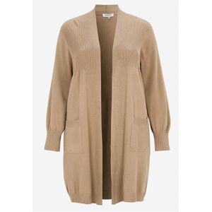 Zhenzi Fintstrikket cardigan Kogle  Female  Beige