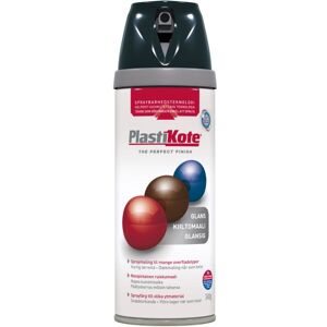 Borup Kemi A/S Plasti-kote Twist, Blank - 21100/ral 9005 Sort 400ml