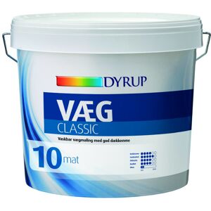 Dyrup Væg 10 - Classic Hvid - 4,5lt