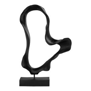 Homeshop Skulptur i sort teak 20x30x60 cm - 4501175