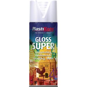 Borup Kemi A/S Plasti Kote Pk Super Ral9010 - Hvid Blank 400ml