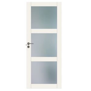 SWEDOOR Purity gw3L hvid rammedør m/ klart hærdet glas m9x21