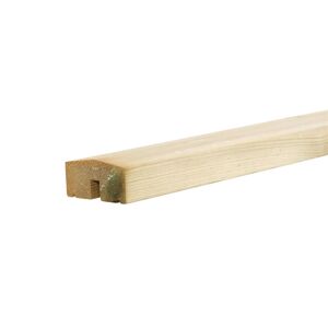 Plus A/S Plus Plank løsdel til plankeværk mellemtopafslutning 34x68mm x174cm trykimprægneret 17769-1