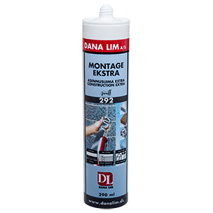 Dana Lim A/S Dana  Ms Montage Ekstra  292 Sort 290ml