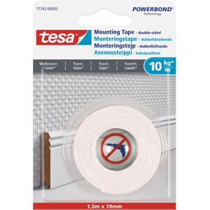 Tesa Monteringstape til tapet og puds (10 kg/m), rulle