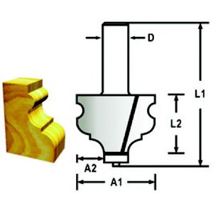 Makita Profilfræser M. Leje 44,5mm - D-48854