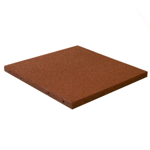 Gummiflise 50x50x3 cm rød NORDIC PLAY Active 7,5 m2 - 30 stk. - 810-175