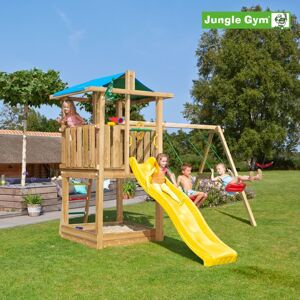 Jungle Gym Hut legetårn komplet inkl. swing module xtra og rutschebane - 804-282NSX