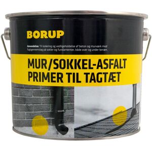 Borup Kemi A/S Borup Mur & Sokkelasfalt  + primer Til Tagtæt 3,8lt