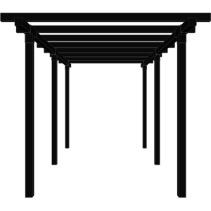 Plus A/S Plus Dobbelt pergola 2 moduler - 476x238x226 - 179094-15