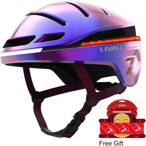 Livall EVO21 Hjelm L Ultra Violet - Large 58-62 cm