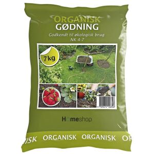 Homeshop Gødning Organisk Nk 4-7 - 7kg - 801PL1006