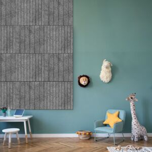 Troldtekt Wall Deco Grå 25x600x600mm Ultrafin K8 - 2 Pak