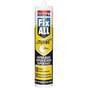 Fix All Turbo Montagelim 290ml Soudal Sort