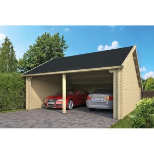 HytteExperten Jersey City Garage åben side 70 mm - 400800N - 36 m²