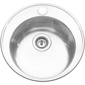 Juvel Køkkenvask Bkc380b1  M/hanehul Og Strainer Kummemål: Ø385 X 175 Mm