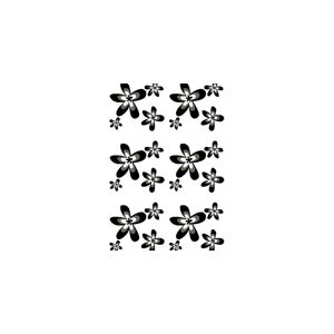 Geyser Black Flower badeforhæn 180x200 cm polyester