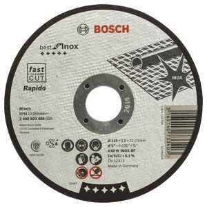 Bosch Skæreskive A60w Inox 125x0,8mm Lige - 2608603488