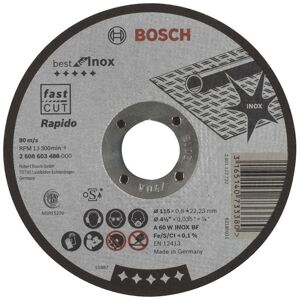 Bosch Skæreskive A60w Inox 115x0,8mm Lige - 2608603486