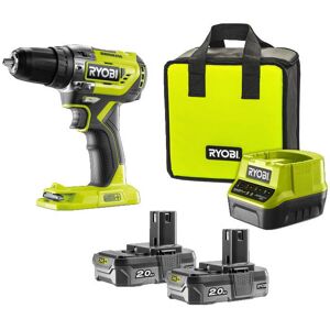 Ryobi Bore-/skruemaskine 18V - 2 x2,0 Ah Batteri - R18PD5-220S