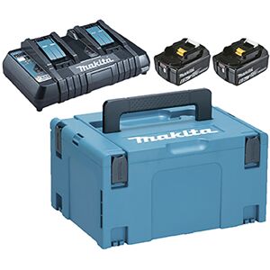 Makita Batteripakke 2xbl1860b+dc18rd - 198077-8