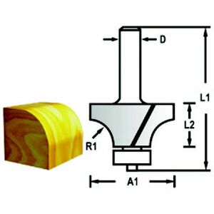 Makita Rundingsfræser M.leje 19mm - D-48290