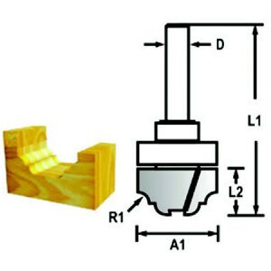 Makita Profilfræser M.topleje 22mm - D-48262