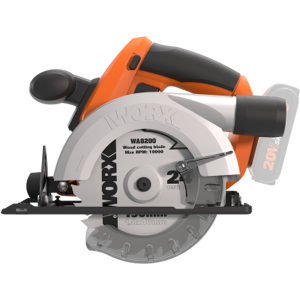 Worx 20V rundsav 150mm, 3600rpm, solo