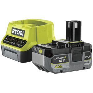 Ryobi 18V One+ Startsæt Lader - 4,0 AH Batteri RC18120-140X