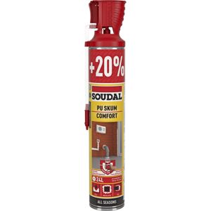 Soudal Soudafoam Comfort Helårsskum Genius +20% Champagne    720ml