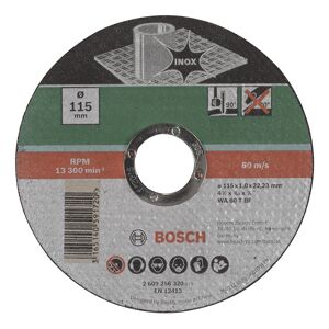 Bosch Skæreskive Inox 115x1,0mm Lige - 2609256320