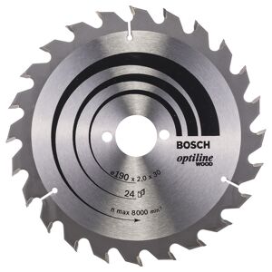 Bosch Rundsavsklinge Optiline 190x2,0x30mm 24t - 2608641185