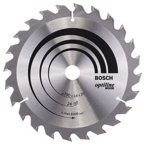Bosch Rundsavsklinge.optiline 190x2,6x20mm 24t - 2608640612