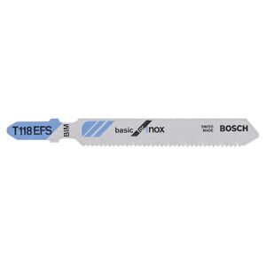Bosch Stiksavklinge T118efs T. Metal/inox 3 Stk - 2608636499